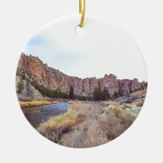 Smith Rock Bend Oregon Keramisch Ornament (Voorkant)
