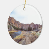 Smith Rock Bend Oregon Keramisch Ornament (Links)