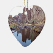Smith Rock Bend Oregon Keramisch Ornament (Links)