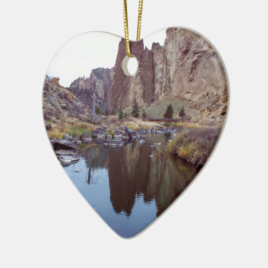 Smith Rock Bend Oregon Keramisch Ornament (Links)