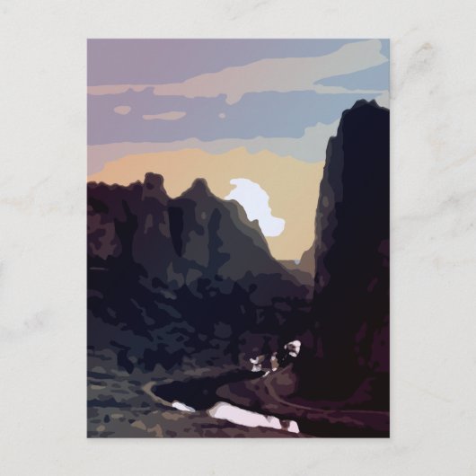 Smith Rock bij Sunset Briefkaart (Voorkant)