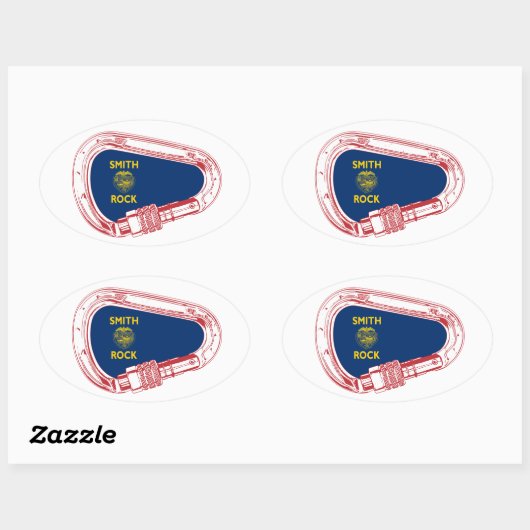 Smith Rock clibing Carabiner Ovale Sticker (Vel)