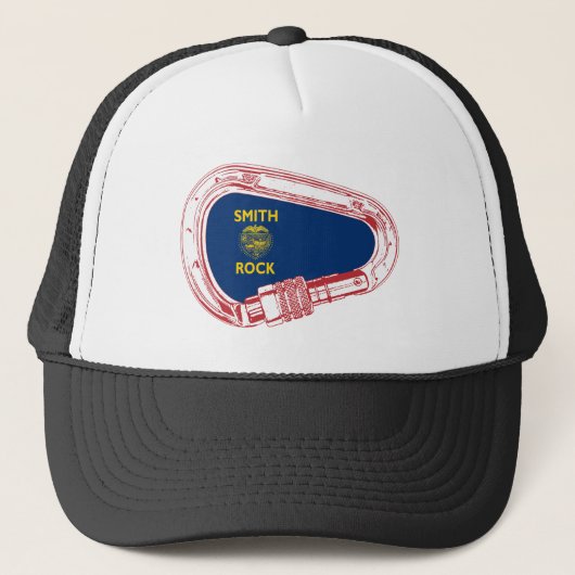 Smith Rock clibing Carabiner Trucker Pet (Voorkant)