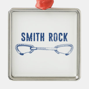 Smith Rock climing Quickdraw Metalen Ornament
