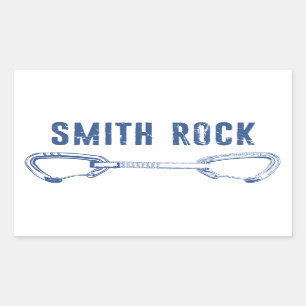 Smith Rock climing Quickdraw Rechthoekige Sticker