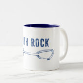 Smith Rock climing Quickdraw Tweekleurige Koffiemok (Voorkant rechts)