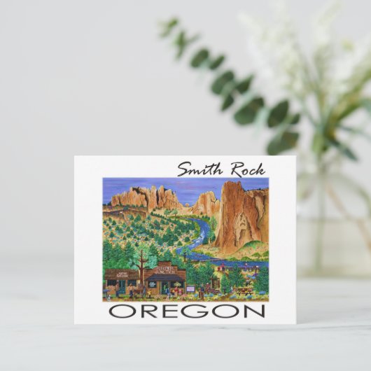 Smith Rock ~ Oregon Briefkaart (Staand voorkant)