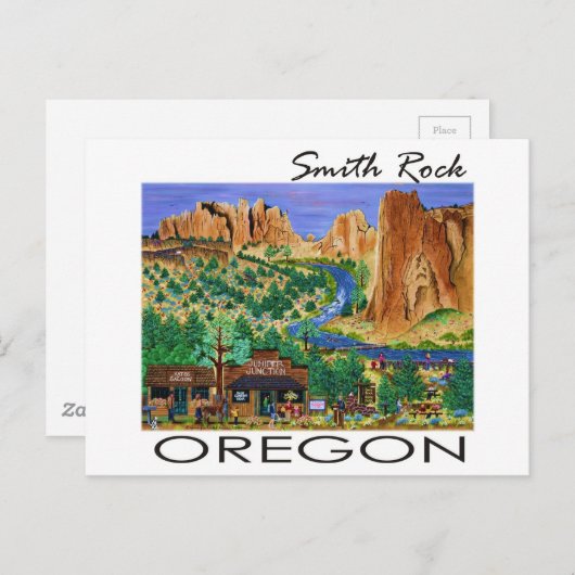 Smith Rock ~ Oregon Briefkaart (Voorkant / Achterkant)