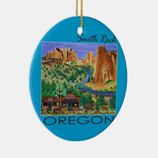 Smith Rock ~ Oregon Keramisch Ornament (Rechts)