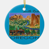 Smith Rock ~ Oregon Keramisch Ornament (Voorkant)
