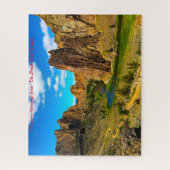 Smith Rock Oregon. Kerstgroeten Legpuzzel (Verticaal)