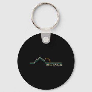 Smith Rock Oregon Retro Bergbeklimmen Zomer Sleutelhanger