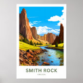 Smith Rock Oregon Travel Print (Voorkant)