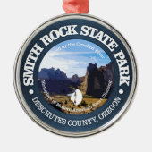 Smith Rock SP Metalen Ornament (Voorkant)