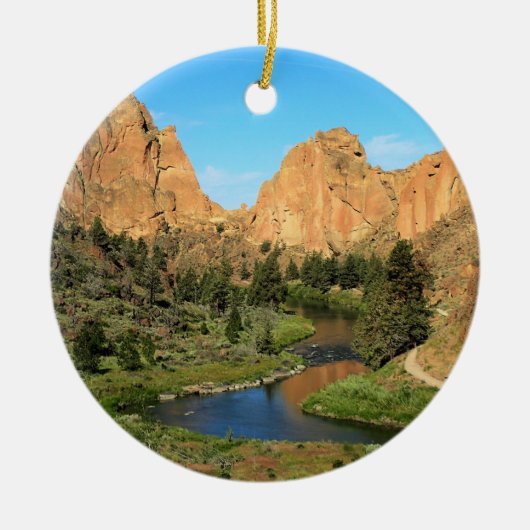 Smith Rock State Park Keramisch Ornament (Voorkant)