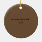 Smith Rock State Park Kerstornament Keramisch Ornament (Achterkant)