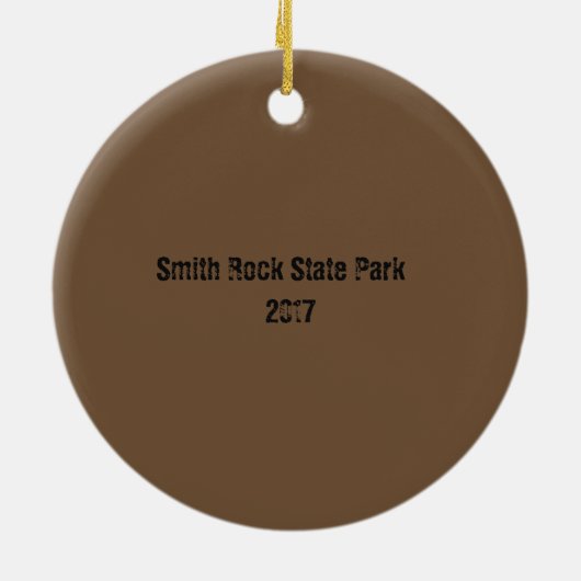 Smith Rock State Park Kerstornament Keramisch Ornament (Achterkant)