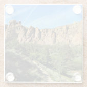 Smith Rock State Park, Oregon Glazen Onderzetter (Achterkant)