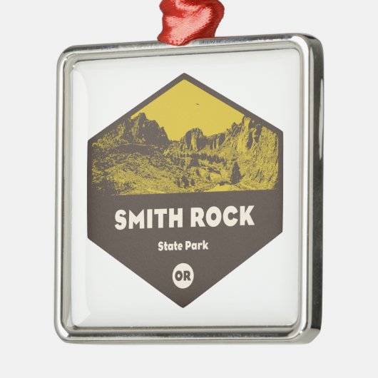 Smith Rock State Park Oregon Metalen Ornament (Links)