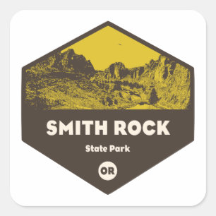 Smith Rock State Park Oregon Vierkante Sticker