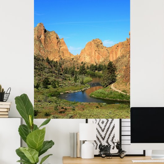 Smith Rock State Park Poster (Thuiskantoor)