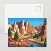 Smith Rock State Park VS Briefkaart (Voorkant / Achterkant)
