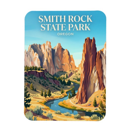 Smith Rock State Park VS Magneet (Verticaal)