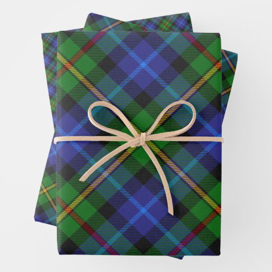 Smith Scottish Clan Tartan Pset Pattern Inpakpapier Vel (In situ)