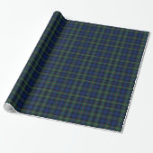 Smith Scottish Tartan Pset Wrapping Paper Cadeaupapier (Uitgerold)