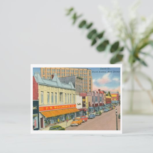 Smith St., Perth Amboy, NJ  Briefkaart (Staand voorkant)