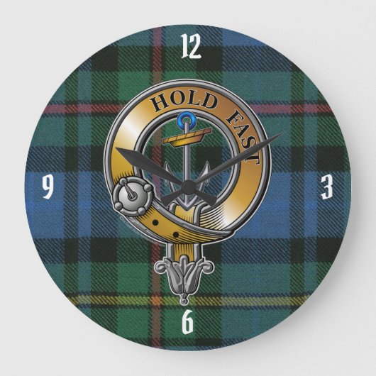 Smith Tartan & Badge Grote Klok (Voorkant)