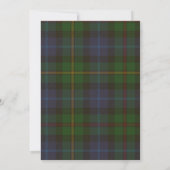 Smith Tartan Huwelijksuitnodiging Kaart (Achterkant)