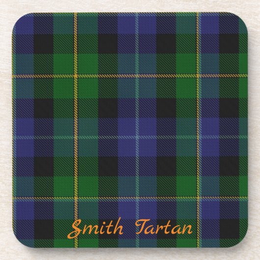 Smith Tartan Onderzetters Trouwcadeau Set van 6 (Voorkant)