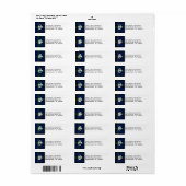 Smith Tartan Pset Monogram Adresetiketten Etiket (Full Sheet)