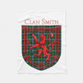 Smith Tartan Scottish Plaid Lion Rampant Fleece Deken (Voorkant)