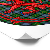 Smith Tartan Scottish Plaid Lion Rampant Poster (Hoek)