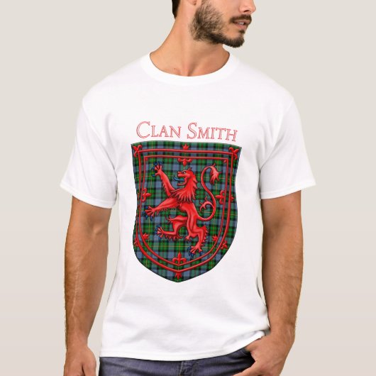 Smith Tartan Scottish Pset Lion Rampant T-shirt (Voorkant)