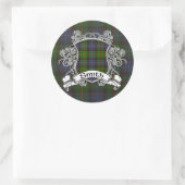 Smith Tartan Shield Ronde Sticker (Tas)