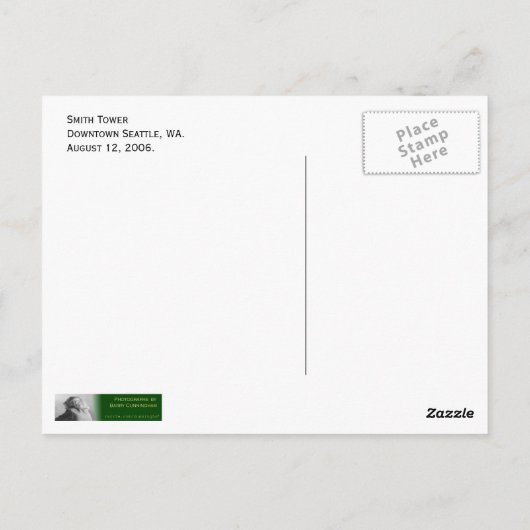 Smith Tower Briefkaart (Achterkant)