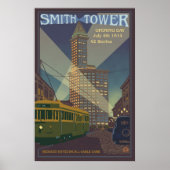 Smith Tower - Seattle, Washington Travel Poster (Voorkant)