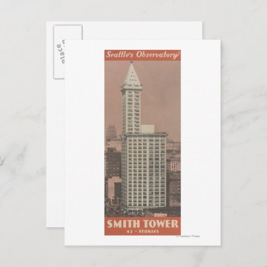 Smith Tower, Seattle's Observatory Briefkaart (Voorkant / Achterkant)