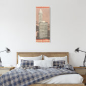 Smith Tower, Seattle's Observatory Canvas Afdruk (Insitu (Slaapkamer))