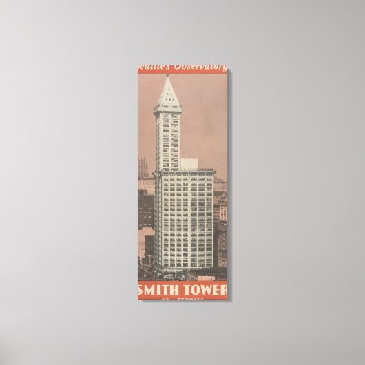 Smith Tower, Seattle's Observatory Canvas Afdruk (Voorkant)