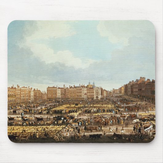Smithfield Market, gegraveerd door R.G. Reader Muismat (Voorkant)