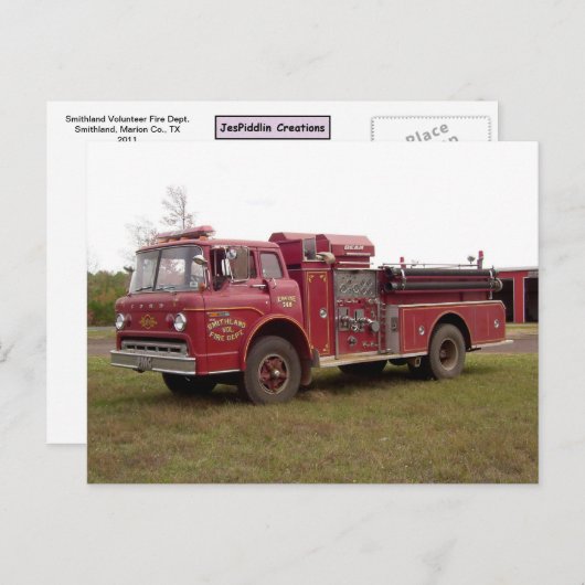 Smithland Volunteer Fire Department Briefkaart #1 (Voorkant / Achterkant)