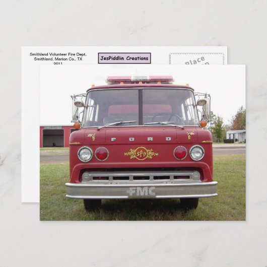 Smithland Volunteer Fire Department Briefkaart #6 (Voorkant / Achterkant)
