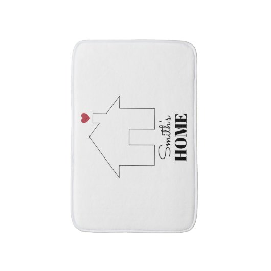Smith's Home with Heart Badmat (Voorkant Verticaal)