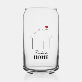Smith's Home with Heart Blikvorm Glas