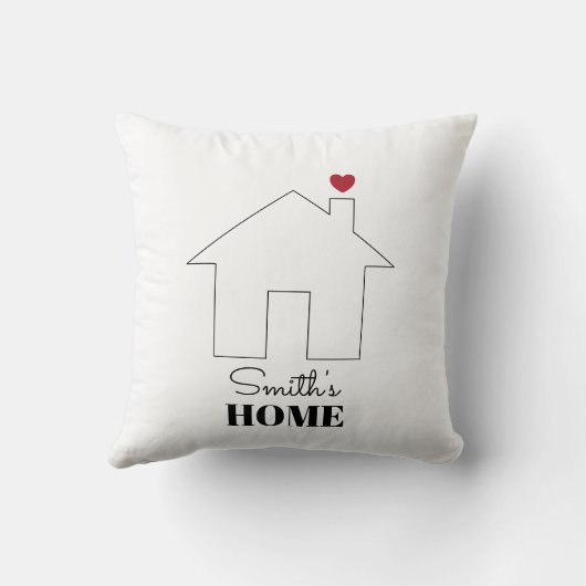 Smith's Home with Heart Kussen (Achterkant)