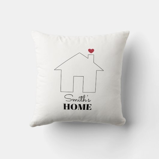 Smith's Home with Heart Kussen (Achterkant)